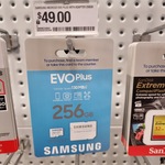 Samsung Evo Plus MicroSD (2021) 256GB $49 (Was $79, In-Store Only) @ Officeworks