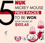 Win 1 of 5 NUK Mickey Mouse Prize Packs Worth $102.65 Each from Newbornbabyau