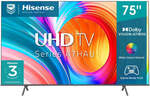 Hisense 75A7HAU 75" 4K LED Smart TV 2022 $945.25 + Delivery ($0 C&C/in-Store) @ JB Hi-Fi