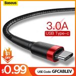 Baseus USB-A to USB-C Cable 1m US$2.02 (~A$3.05),  2m US$2.42 (~A$3.66) Delivered @ Baseus Official Store AliExpress