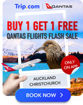 Qantas Airfare BOGOF: SYD or MEL Return Flight to Auckland or Christchurch - from $532 for 2 @ Trip.com