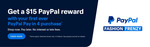 $15 PayPal Reward ($30-$2000 Spend) After You Use "Pay in 4" for The First Time @ Select Click Frenzy Fashion Frenzy Stores
