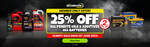 25% off Penrite Oils/Additives, All Batteries (Free Membership Required) + Delivery ($0 C&C/ in-Store) @ Autobarn