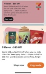 $15 off Your Order (Minimum $30 Spend) + Delivery Fee & Service Fee @ 7-Eleven via Menulog