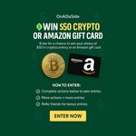 Win a CAD$50 Amazon Gift Card or $50 in Crypto from OnDaSide