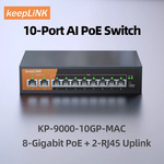 KeepLink 8-Port PoE Gigabit Network Switch w/ 2x Uplink Ports - AU Plug US$22.11 (~A$34) Shipped @ KeepLink Store AliExpress