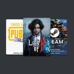 Win a Key for Lies of P on Steam, a $20 USD Steam Gift Card, or a PUBG Mobile 1800 UC Gift Card from Premium CD Keys