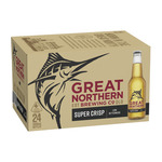 Great Northern Brewing Co. Super Crisp Lager Bottles 330mL (2x Case of 24) $87 + Delivery ($0 C&C/ In-Store) @ BWS