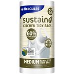 Hercules Sustain 60% Plant-Based Kitchen Tidy Bag Medium 25-Pack $2 @ Woolworths