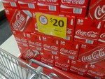 30x 375ml Cans of Coca Cola for $20 at Coles