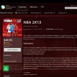 [PS3] NBA 2k13 Currently Free for PS+ Member