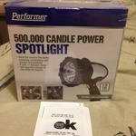 Rechargeable 500,000 Candle Power Spotlight (Performer Brand) $3.50 at Kmart Erina NSW