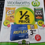 Reflex Copy Paper $3.49 (Half Price) @ Woolworths