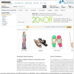 Amazon.com Fashion Department 20% off