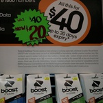 Boost Mobile Starter Packs Half Price@$20, JB HI FI Telco Store, 261 Elizabeth St, Melbourne CBD
