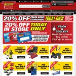 20% off Online at Supercheap Auto, Store Stock Only, No Auto Club Membership Required