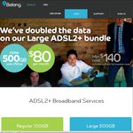 Belong ADSL2+ No Contract - 500GB $80 P/Month (or 100GB $70 P/Month) + $60 Modem