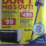 Dyson V6 Animal Vacuum Handstick - $499 (Save $200) - Free Delivery for over $500 @ Masters