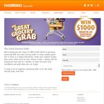Win 1 of 21 $1,000 FoodWorks Voucher from FoodWorks (Daily Entry)