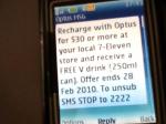 Free V Drink (250ml Can) with Optus Recharge Purchase @ 7-Eleven