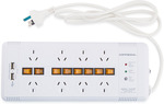 CONNEXIA 8 Way Surge Protected Power Board $11.47 Delivered @ COTD
