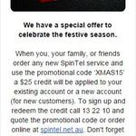 Spintel $25 Customer Signup Gift