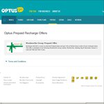 Optus Prepaid Mobile - 10% Bonus Credit from Woolworths, Big W, Safeway