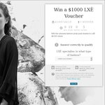 Win a $1000 LXE Voucher