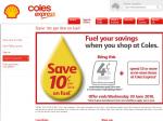 Save 10c/litre on Fuel: Coles Express