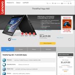 Lenovo ThinkPad Sale: Yoga 460 $1619, T460s $1279, X1 Yoga $1849, X260 $1049, E560 $649, 13 $999, X1 Carbon $1749, T560 $1099
