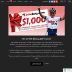 Win a $1000 Bikebug Gift Voucher