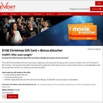 Event Cinemas Complimentary Movie E-Voucher When You Purchase $100 Movie Gift Card (Excludes VIC/TAS)