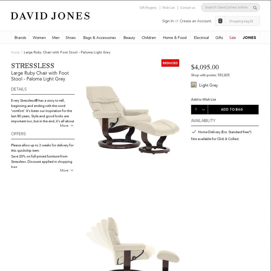 david jones recliner chairs