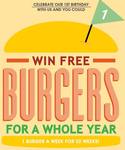Win Free Burgers for a Year (1 Burger/Week for 52 Weeks) [Purchase a Burger from Burger Frank in Camden NSW + Enter in-Store]