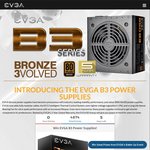 Win 1 of 3 EVGA 750 B3 Power Supplies Worth $90USD from EVGA