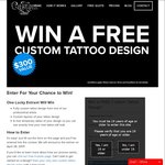 Win a $300 Custom Tattoo Design from Custom Tattoo Design CA