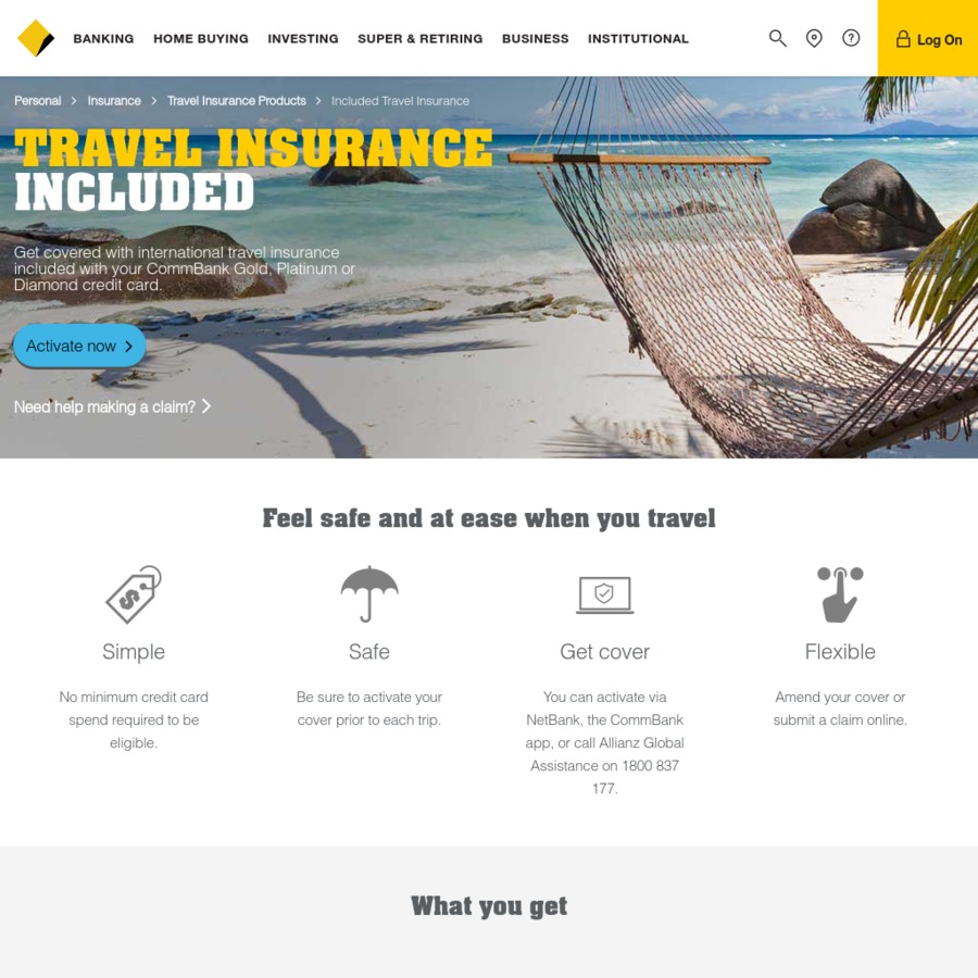 commonwealth bank travel insurance number