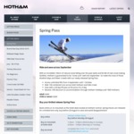 Spring Pass Hotham & Falls Creek, Unlimited Lifts 28 days from 4 September until 1 October $454