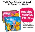 Huggies Jumbo Pack $29.99 from Toys 'R' Us From 22-25 March