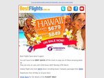 Hawaiian Airlines - Flights from $679, 4Nt Packages from $849 May-Jun