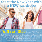 Win 1 of 3 $500 Myer Gift Cards from Lite N' Easy (Requires Purchase)