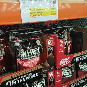 Optimum Nutrition 100% Gold Standard Whey Protein 2.88kg $79.99