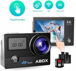 ABOX 4K 16MP, 30M Wi-Fi Waterproof Sports Action Camera + Remote $54.99 Delivered @ GlobalMall Amazon AU