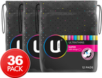 3x U by Kotex Ultrathins Super Pads w/ Wings 12pk (Total 36 Packs) $3.99 + Delivery @ Catch