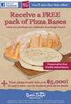 Bakers Delight - buy a Vienna Sourdough Loaf and get a pack of 2 Pizza Bases FREE
