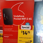 Vodafone Pocket Wi-Fi 4G Modem + Bonus $30 SIM Kit - $14.75 @ Coles