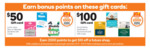 2000 Points on $100 AccorHotels, Spafinder, Drummond GC | 1000 Points on $50 Lorna Jane, Stan, Ultimate Students @ Woolworths