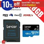 Lexar 633x MicroSD 128GB - $20.85 + $9.99 Shipping ($0 with Plus) @ Shopping Square eBay