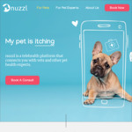 Free First Video Consultation with a Veterinarian or Veterinary Nurse @ Nuzzl Pet Telehealth