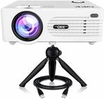 QKK Latest Upgraded 3000Lumens Mini Projector with 176" Projection Size, 840x480 Video Projector $101.99 @ Amazon AU
